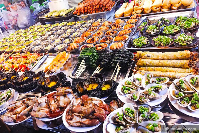 hải sản tại chợ đêm Phú Quốc